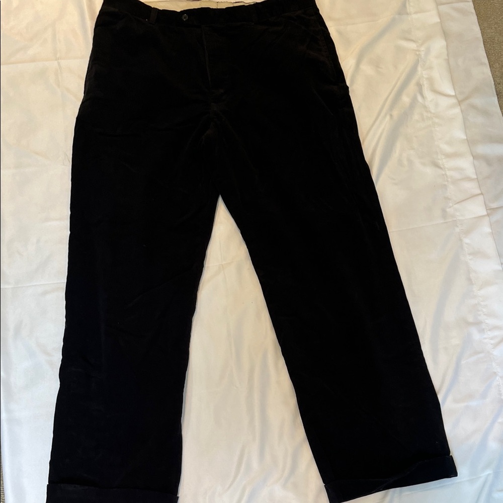 Men's Classic Black Corduroy Pants